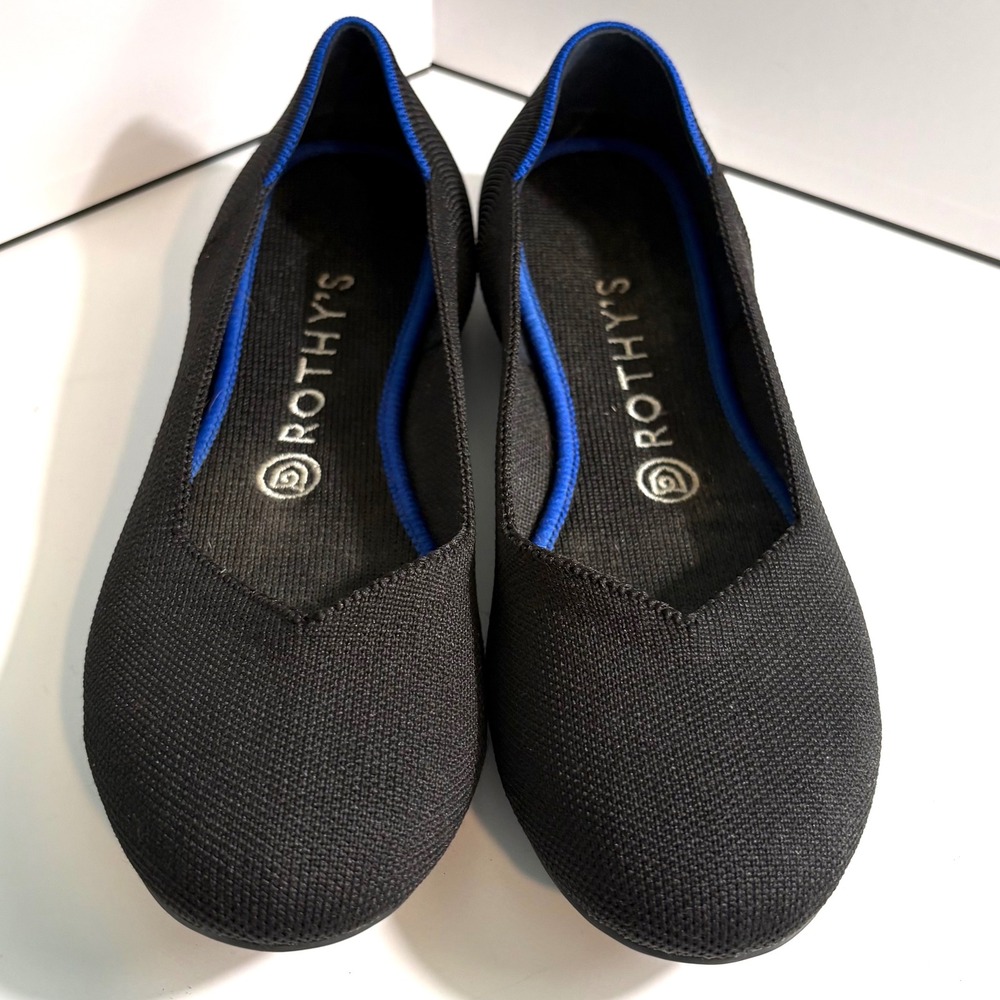 Rothy's Black The Flat Washable Knit Round Toe Shoes in Size 8 1/2